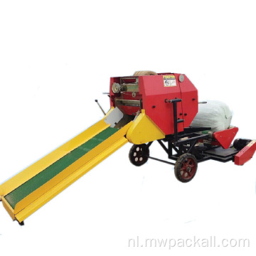 Elektrische stro -baler en wikkel/mini -kuilwaterronde Baler